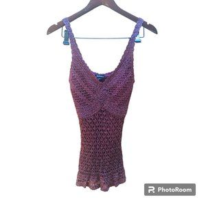 Fancy Knit Burgundy Le Chateau Top